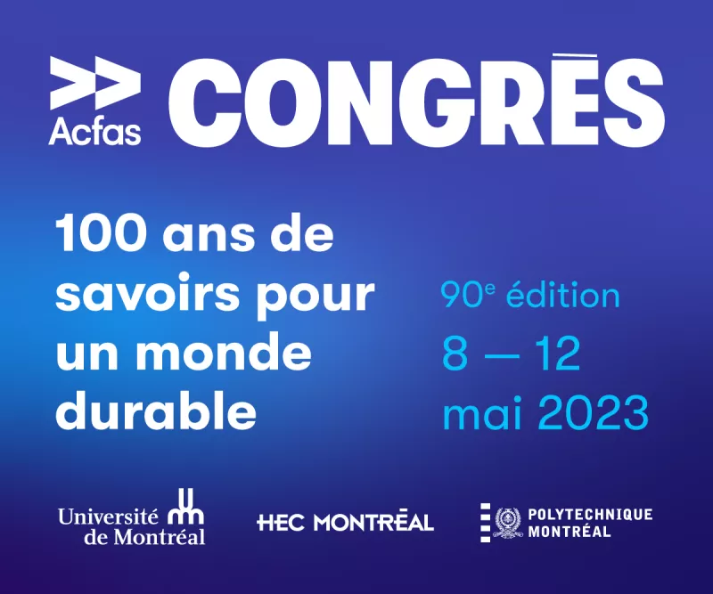 Logo du 90e Congrès de l'Acfas